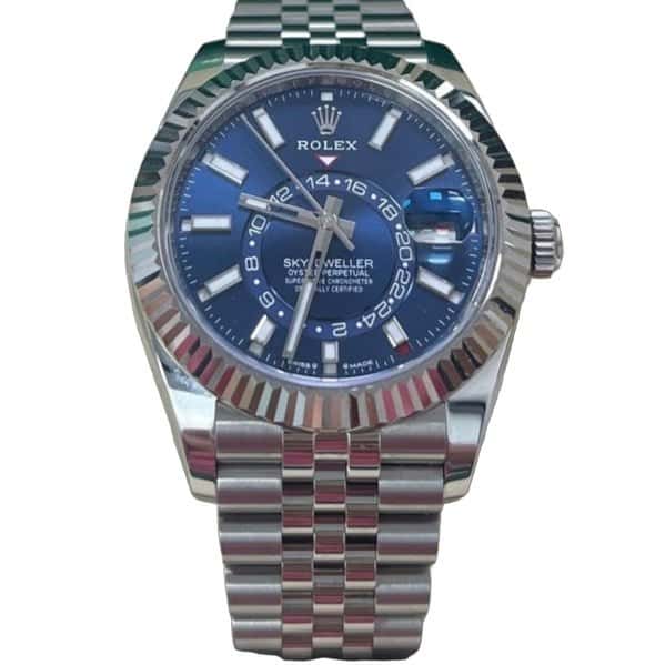 Rolex Sky-Dweller 42mm Blue Never worn - Front View