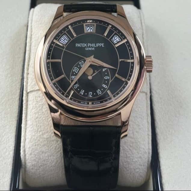 Patek Philippe Annual Calendar Green Dial Annual Calendar 5205R - COMPLICATIONS SELF-WINDING Rose Gold 40mm Pink Never worn - Back View