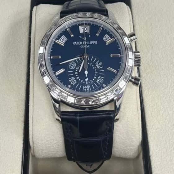 Patek Philippe Annual Calendar Chronograph Blue Dial 5961P-001 Blue Never worn - Back View
