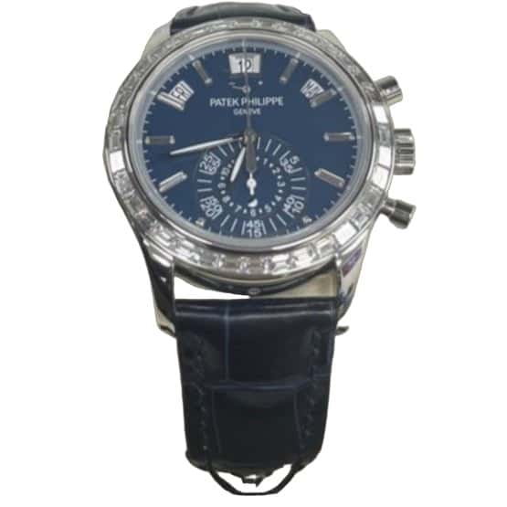 Patek Philippe Annual Calendar Chronograph Blue Dial 5961P-001 Blue Never worn - Front View