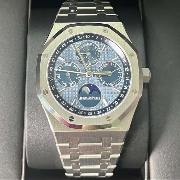 Audemars Piguet Royal Oak Perpetual Calendar 41mm Blue Never worn - Back View