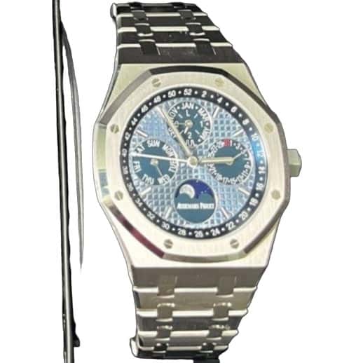 Audemars Piguet Royal Oak Perpetual Calendar 41mm Blue Never worn - Front View