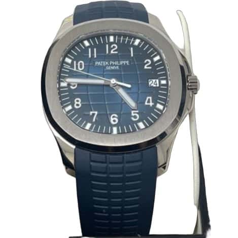Patek Philippe Aquanaut 42mm Blue Never worn - Front View