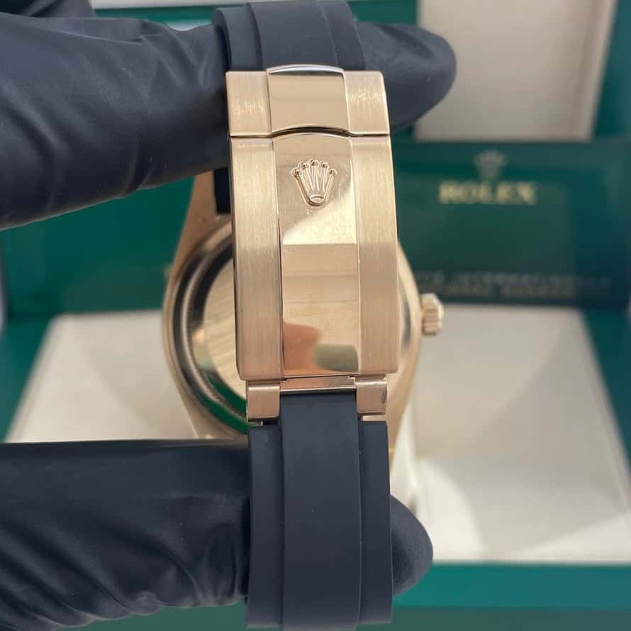Rolex Yellow Gold Sky-Dweller Watch - White Index Dial - Oysterflex Bracelet 42mm White Never worn - Back View