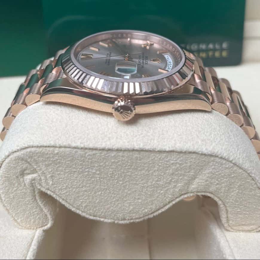 Rolex Day-Date 40 Pink Never worn - Back View