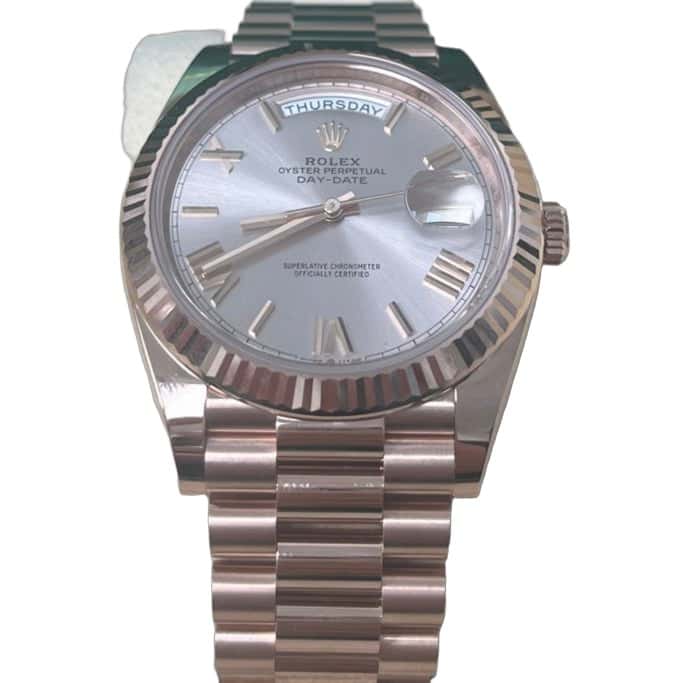 Rolex Day-Date 40 Pink Never worn - Front View