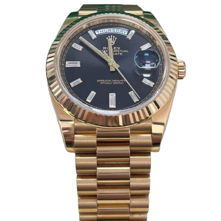 Rolex Day-Date 40 Silver Never worn - Front View