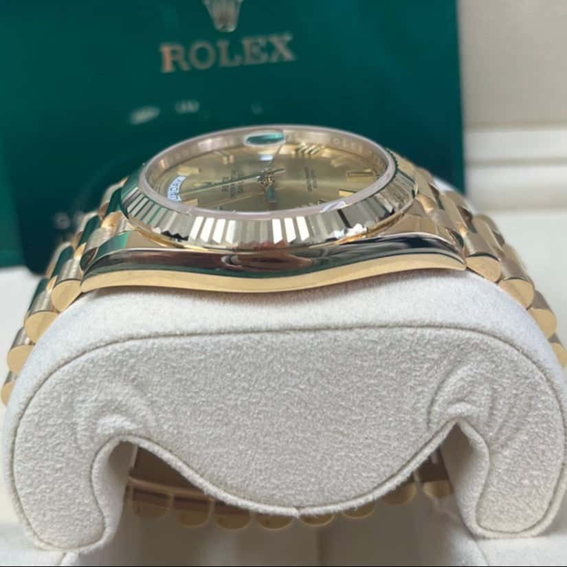 Rolex Day-Date 40 Gold Never worn - Inside View