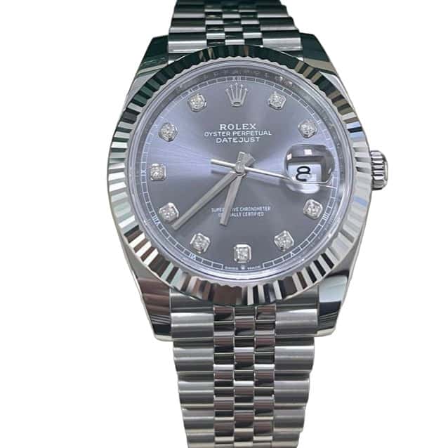 Rolex Datejust 41 Silver Never worn - Front View