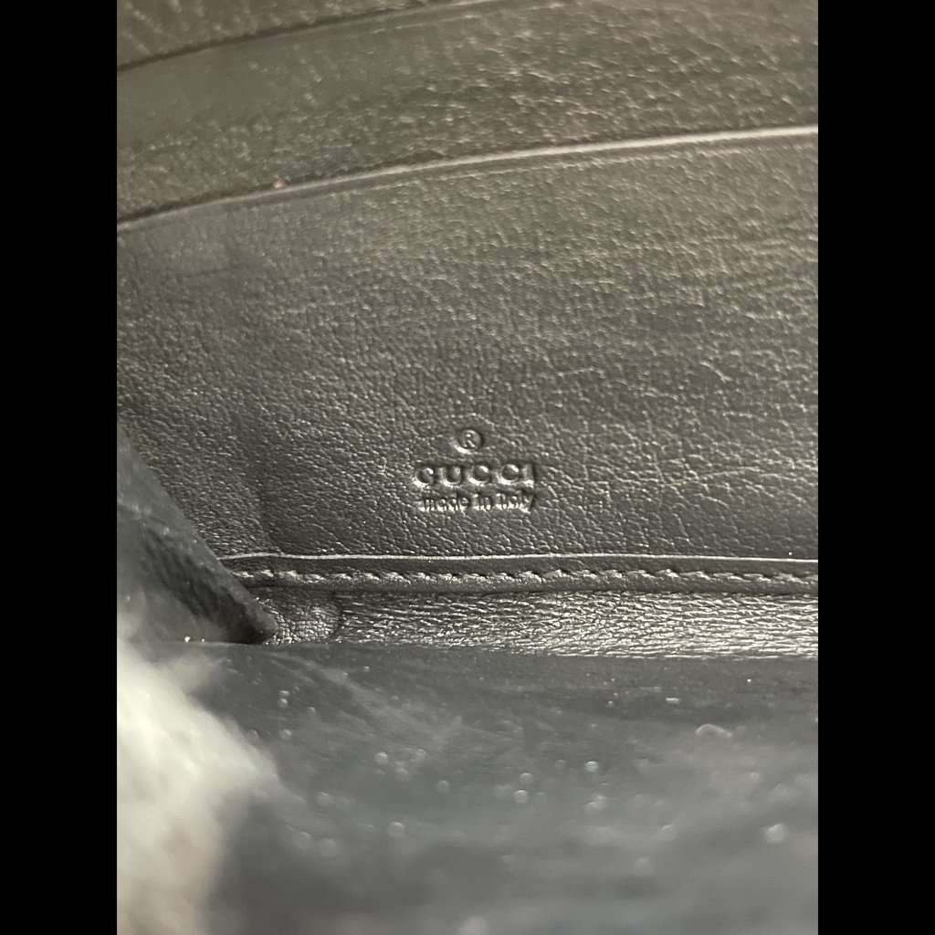 Gucci Guccissima Bamboo Tassel Wallet Black Leather Very good condition - Inside View
