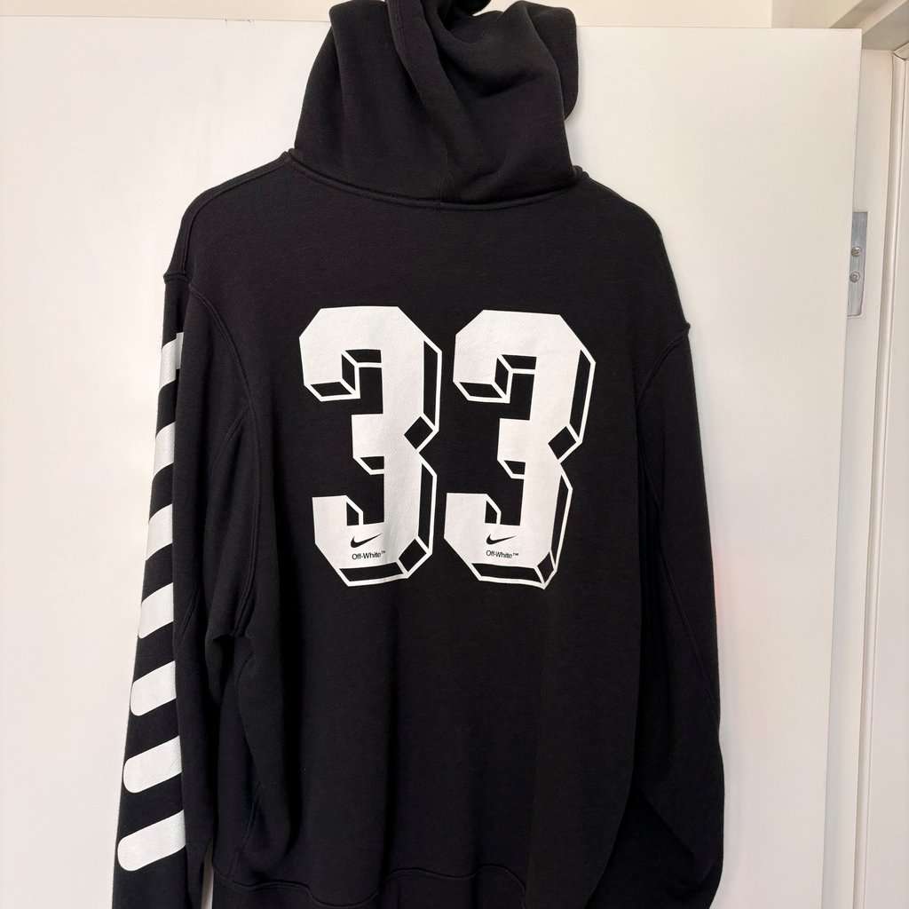 Nike x Off-White Nikelab & Off-White BlackHoodie Black Polyester Very good condition - Back View