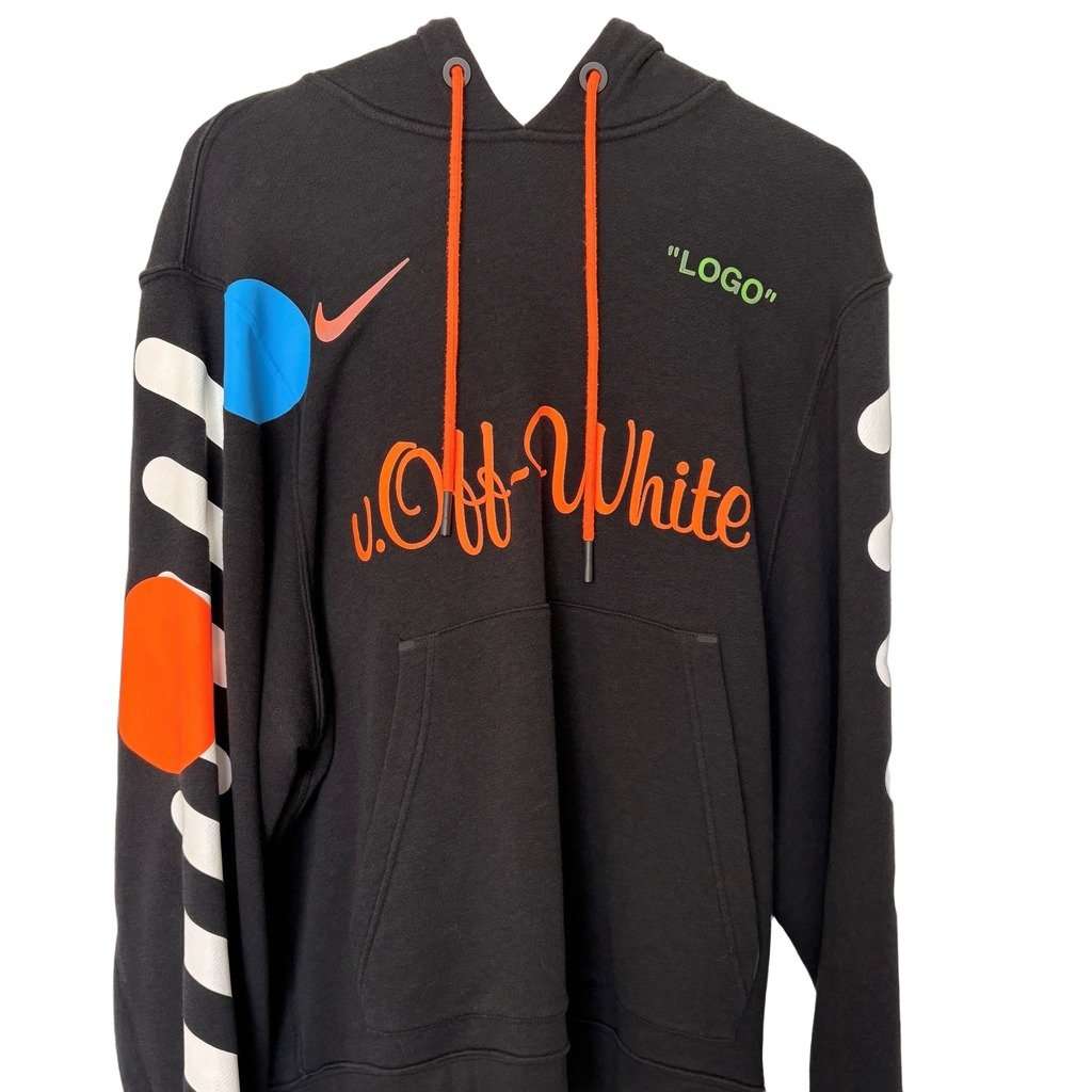 Nike x Off-White Nikelab & Off-White BlackHoodie Black Polyester Very good condition - Front View