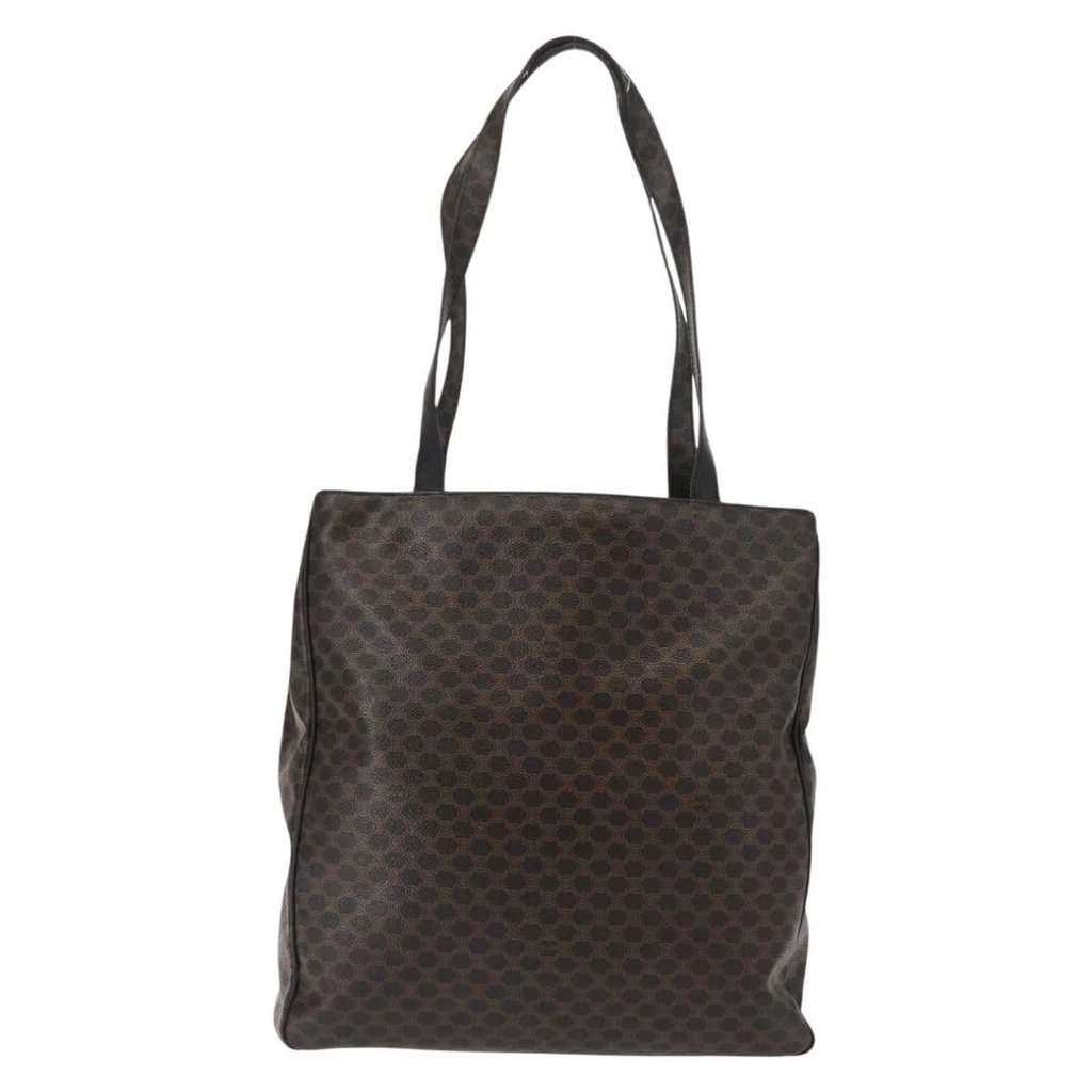 Celine Tote Bag Black Leather Good - Back View