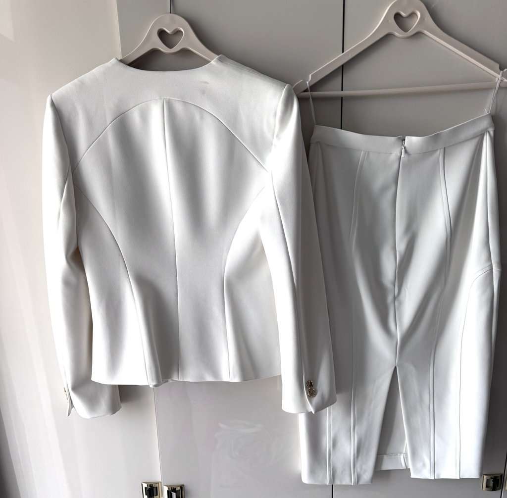 Pinko Blazer and Skirt White Very good - Inside View