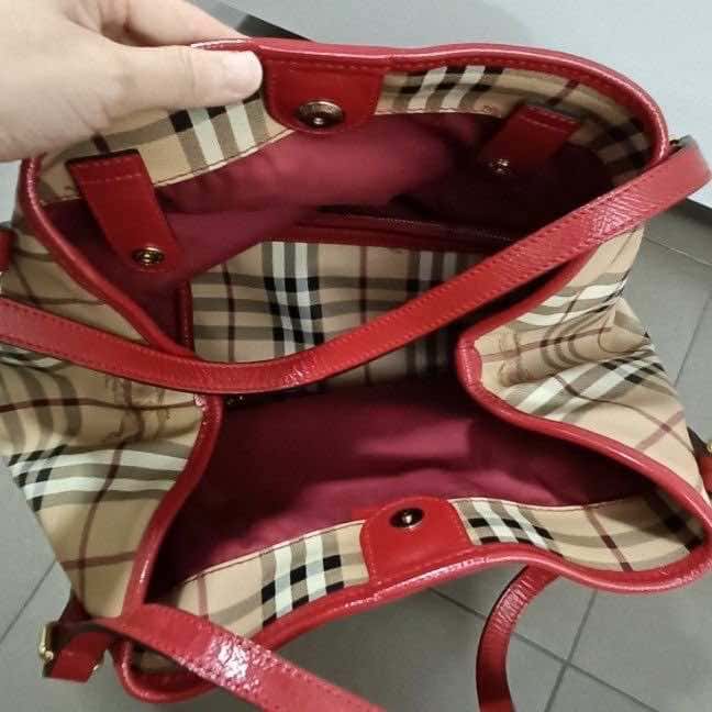 Burberry Canterbury Brown Canvas Leather Very good condition - Back View