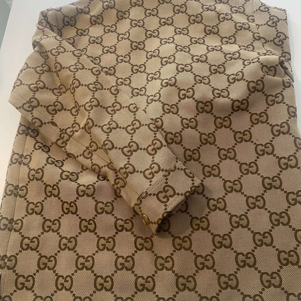Gucci Canvas Jacket Brown Canvas Never worn, with tag - Back View