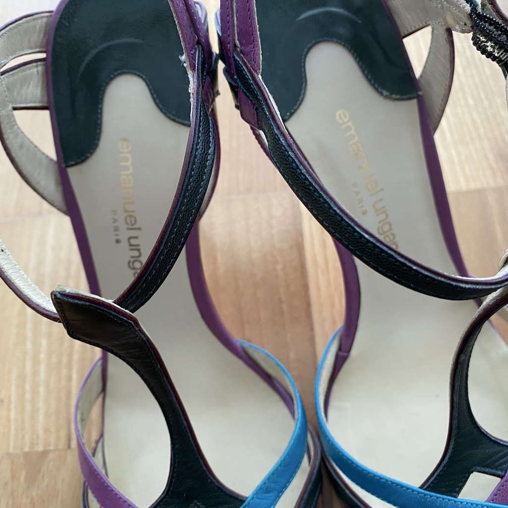 Emanuel Ungaro Multicolour Heels MultiColor Leather Good condition - Inside View