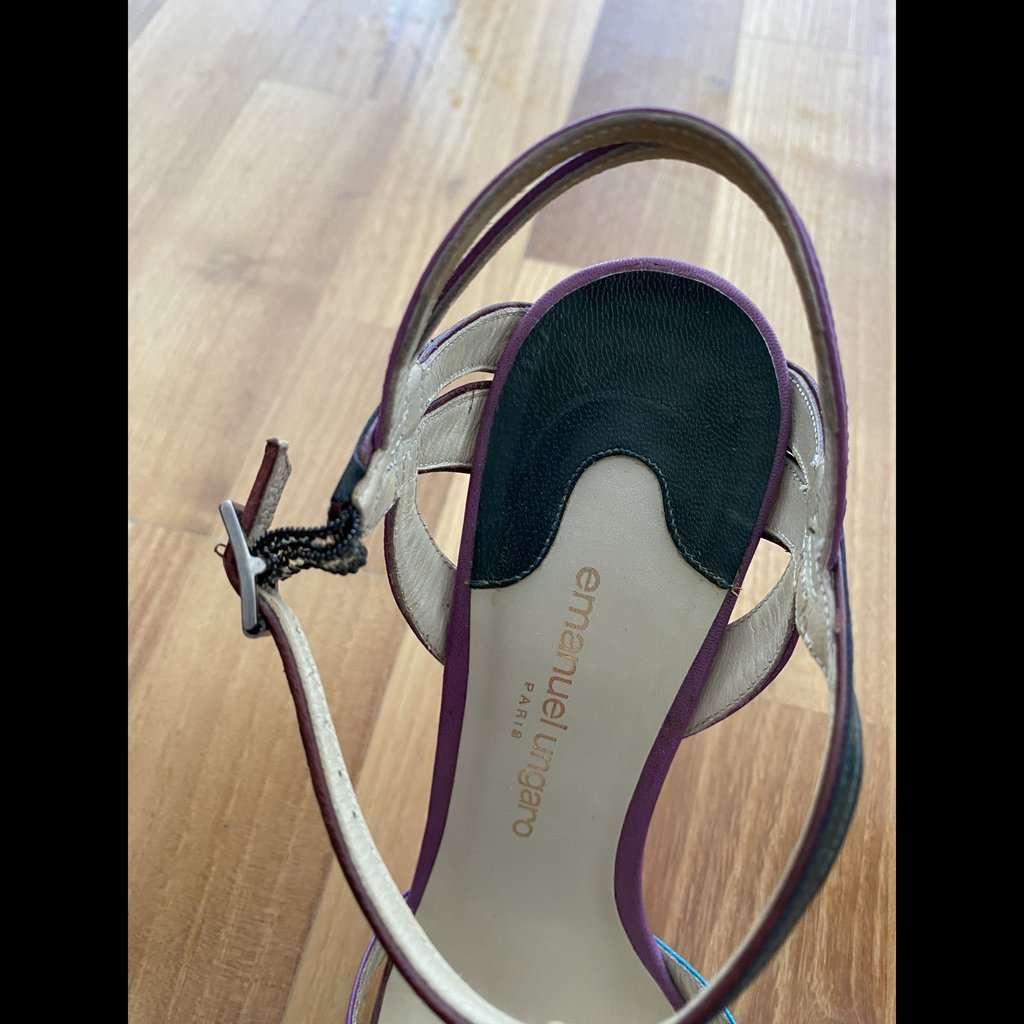 Emanuel Ungaro Multicolour Heels MultiColor Leather Good condition - Model View