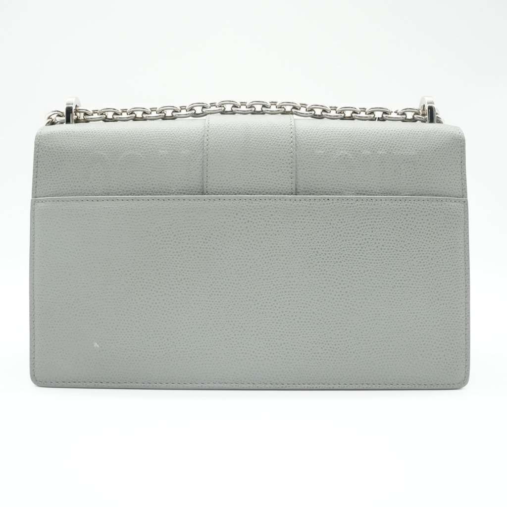 Dior 30 Montaigne Grey Bag Grey Leather Fair - Back View