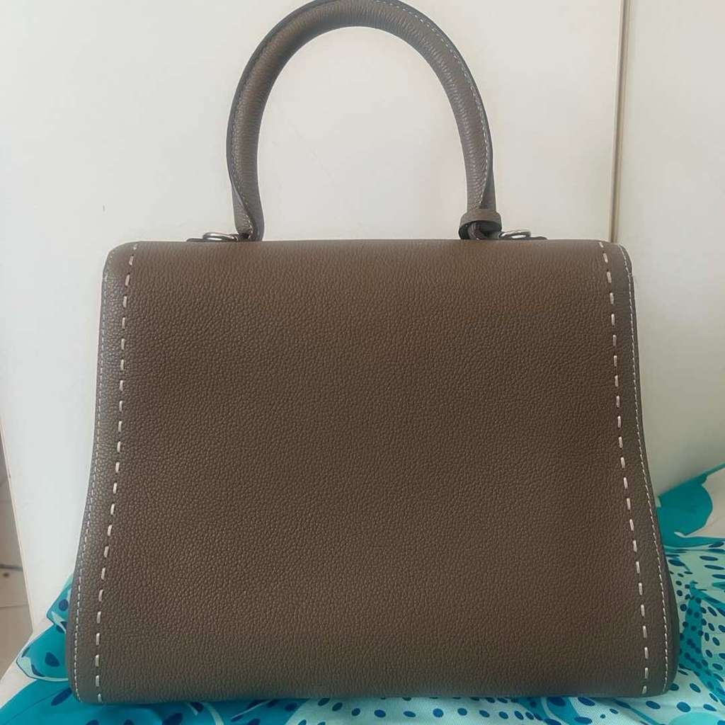 Delvaux MM Brillant Supriquè Grey Leather Palladium Very good condition - Inside View