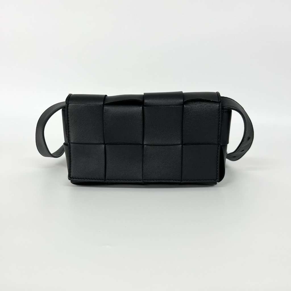 Bottega Veneta Cassette Belt Bag Black Black Good - Inside View