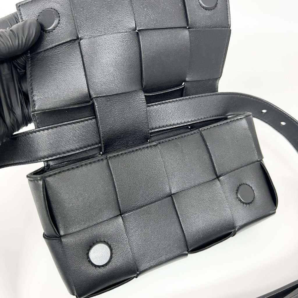 Bottega Veneta Cassette Belt Bag Black Black Good - Box View