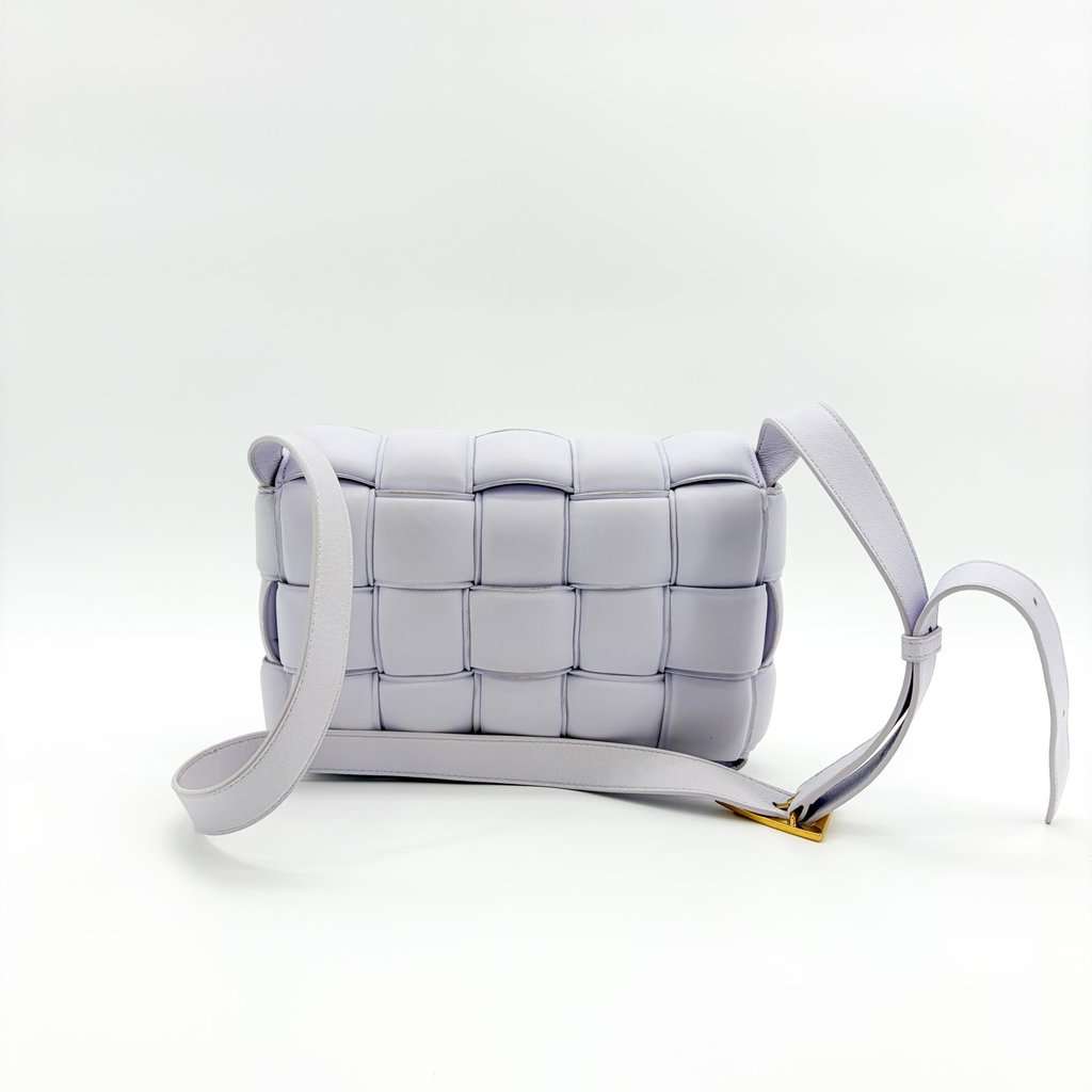 Bottega Veneta Padded Cassette Bag Lavender Purple Leather Very good - Inside View