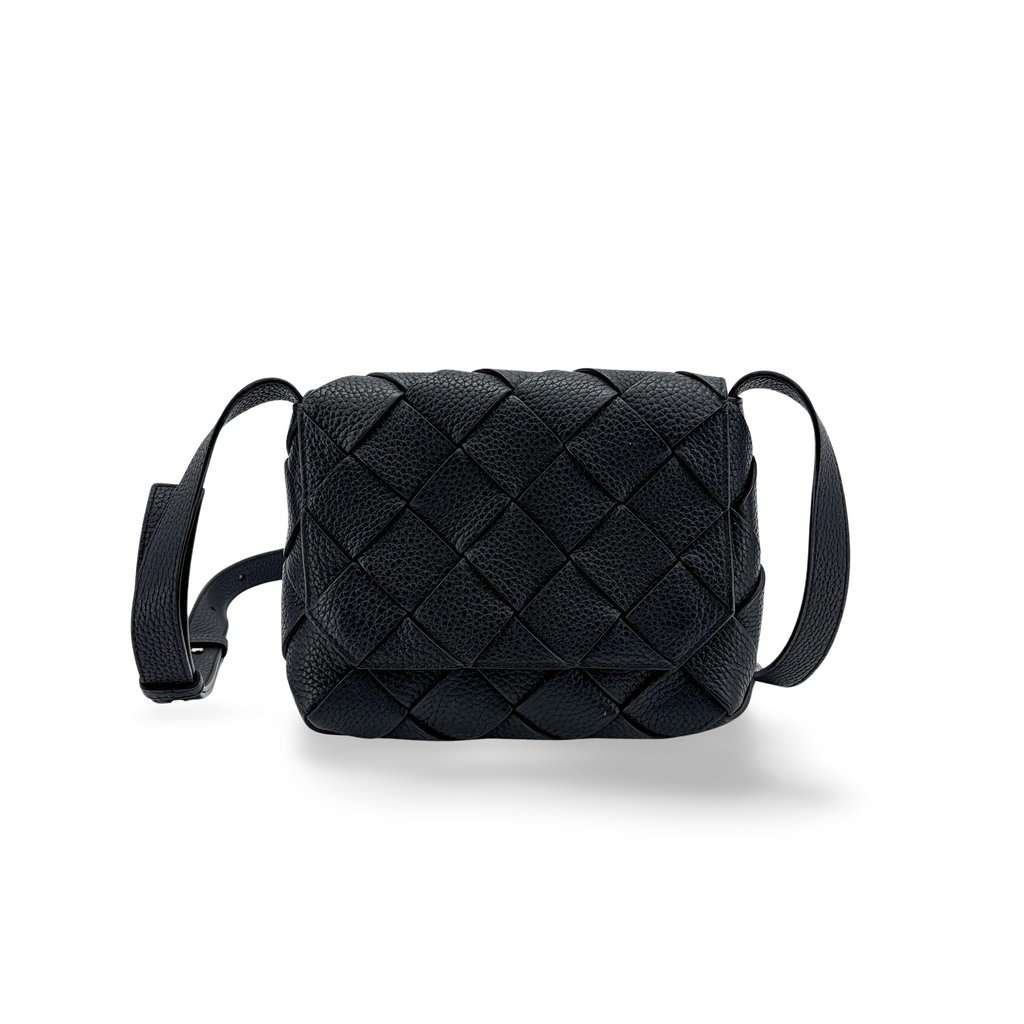 Bottega Veneta Small Cassette Bag Black MultiColor Leather Very good - Front View