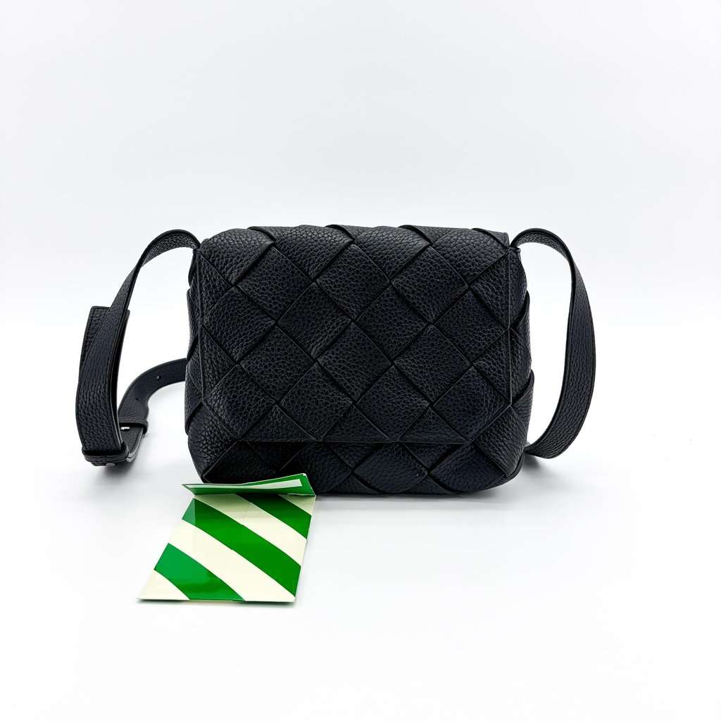 Bottega Veneta Small Cassette Bag Black MultiColor Leather Very good - Back View