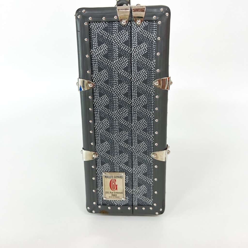 Goyard Diplomat Briefcase Black Black Canvas Good - Model View