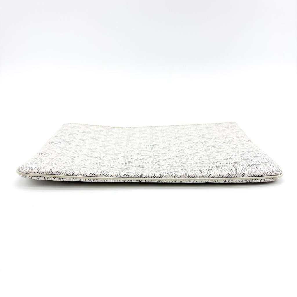 Goyard Senna Clutch GM White MultiColor Canvas Good - Box View