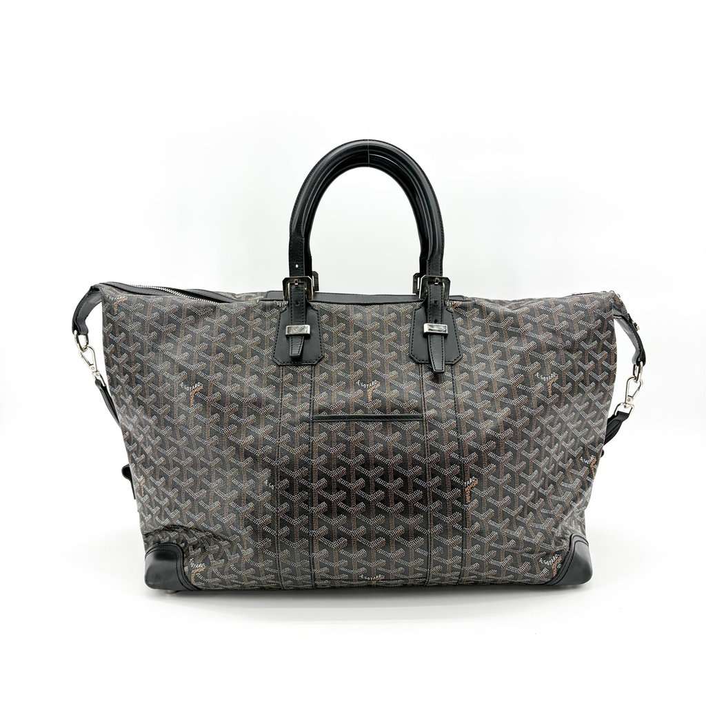Goyard Boeing 55 Travel Bag Black Black Canvas Very good - Back View