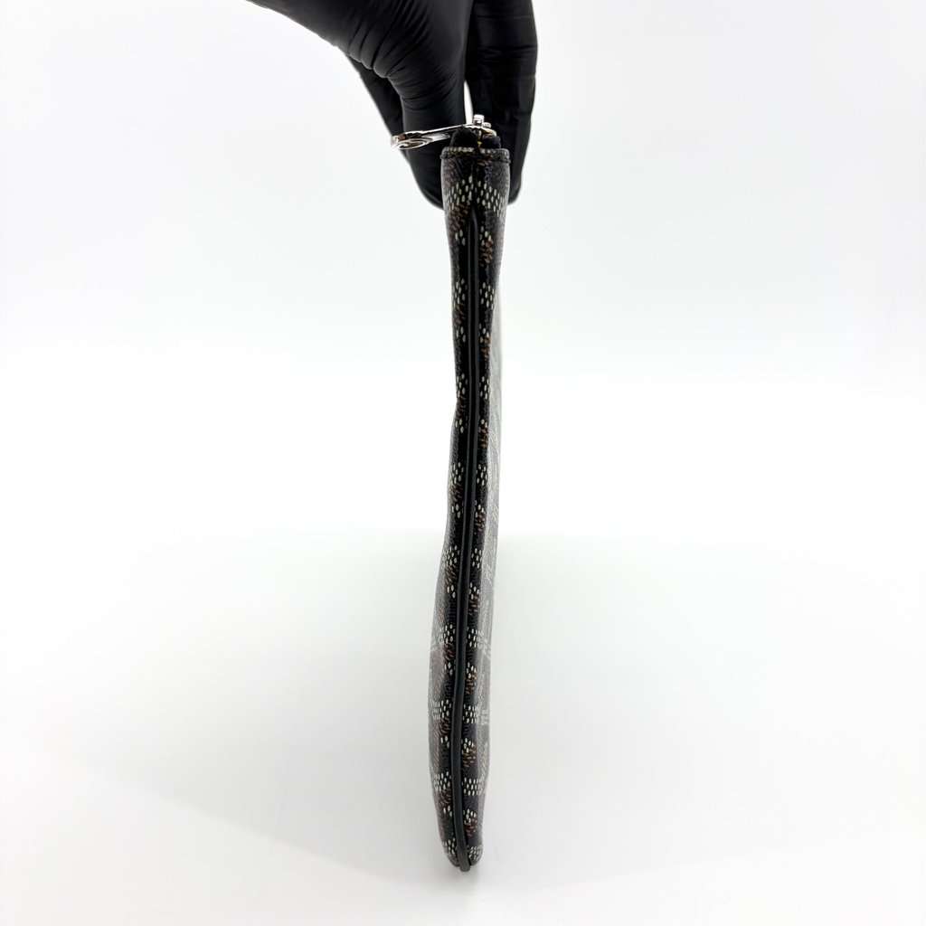 Goyard Sena Clutch MM Black Black Canvas Very good - Model View
