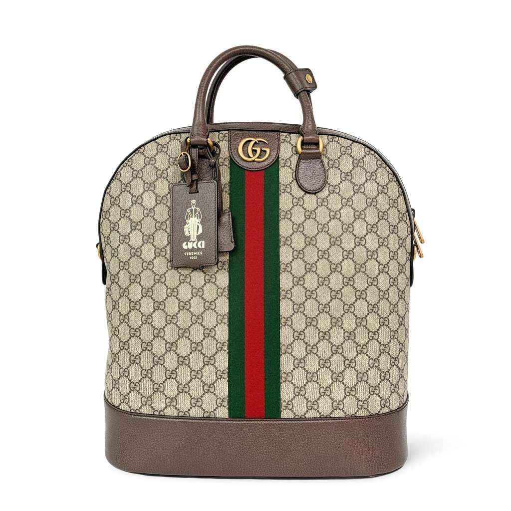 Gucci Ophidia GG Medium Tote Bag Brown MultiColor Canvas Very good - Front View