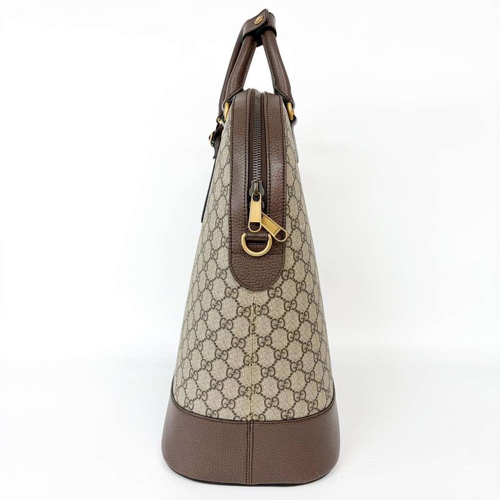 Gucci Ophidia GG Medium Tote Bag Brown MultiColor Canvas Very good - Model View