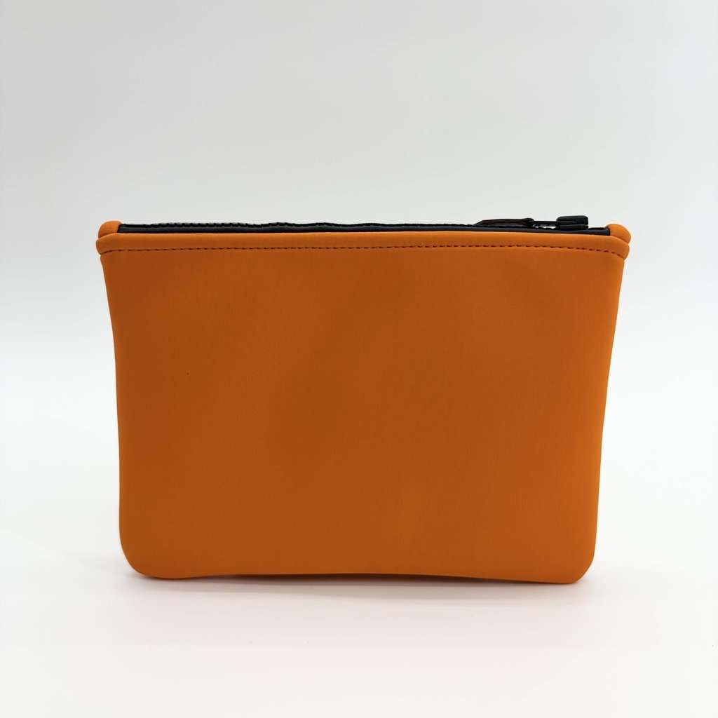Hermès Neobain Flat Pouch MM Orange Orange Leather Very good - Inside View