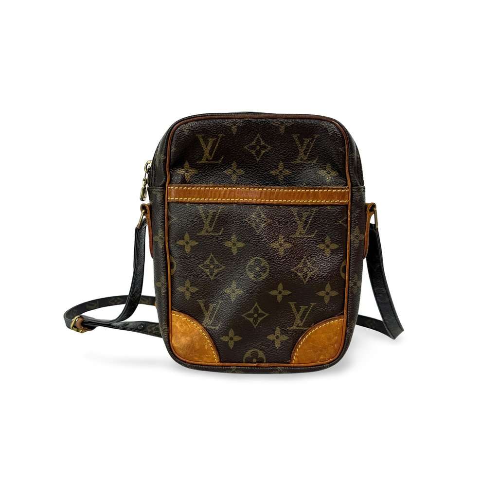 Louis Vuitton Monogram Danube PM Beige Leather Fair - Front View
