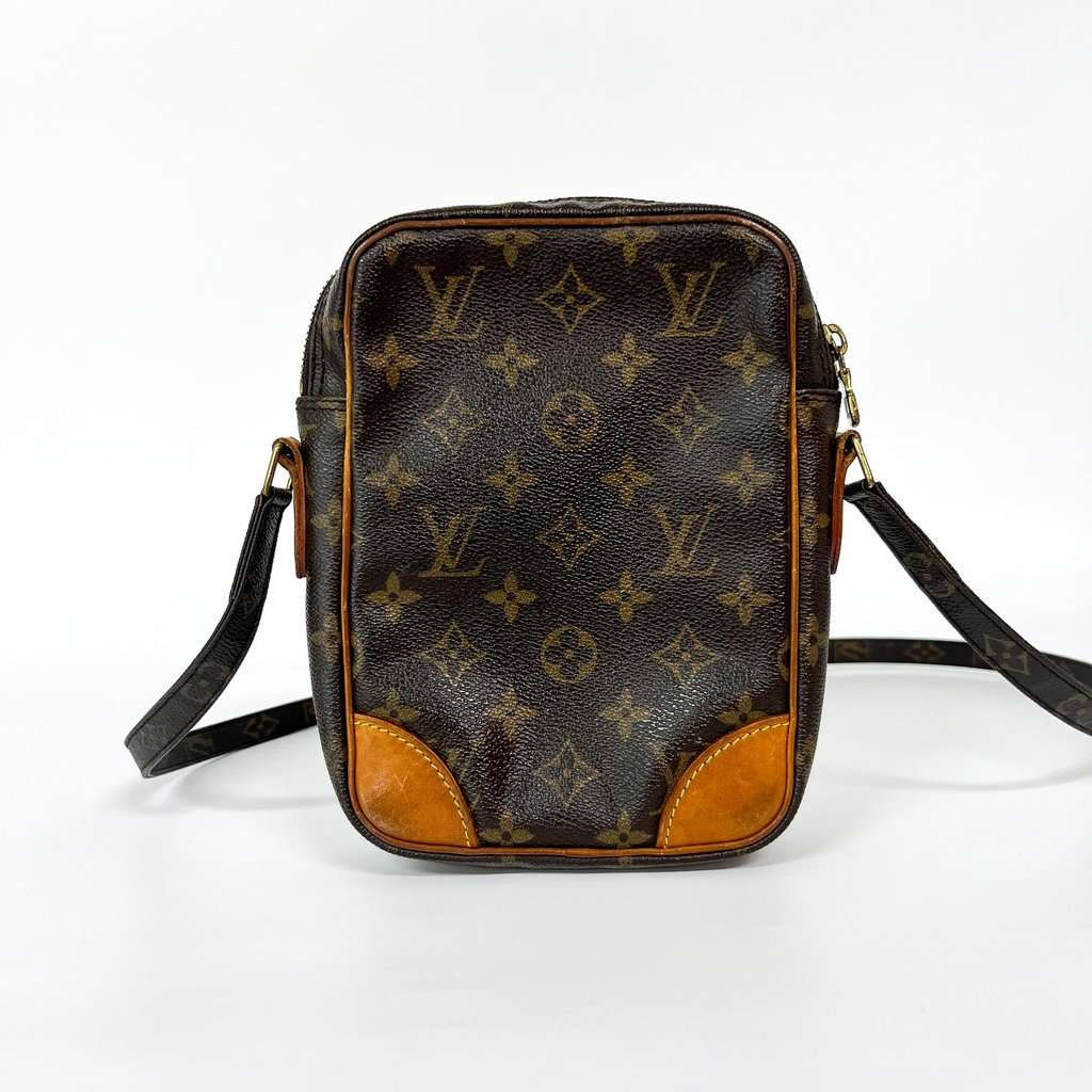 Louis Vuitton Monogram Danube PM Beige Leather Fair - Back View
