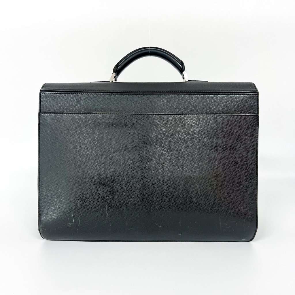 Louis Vuitton Taika Robusto 1 Briefcase Ardoise Black Leather Good - Back View