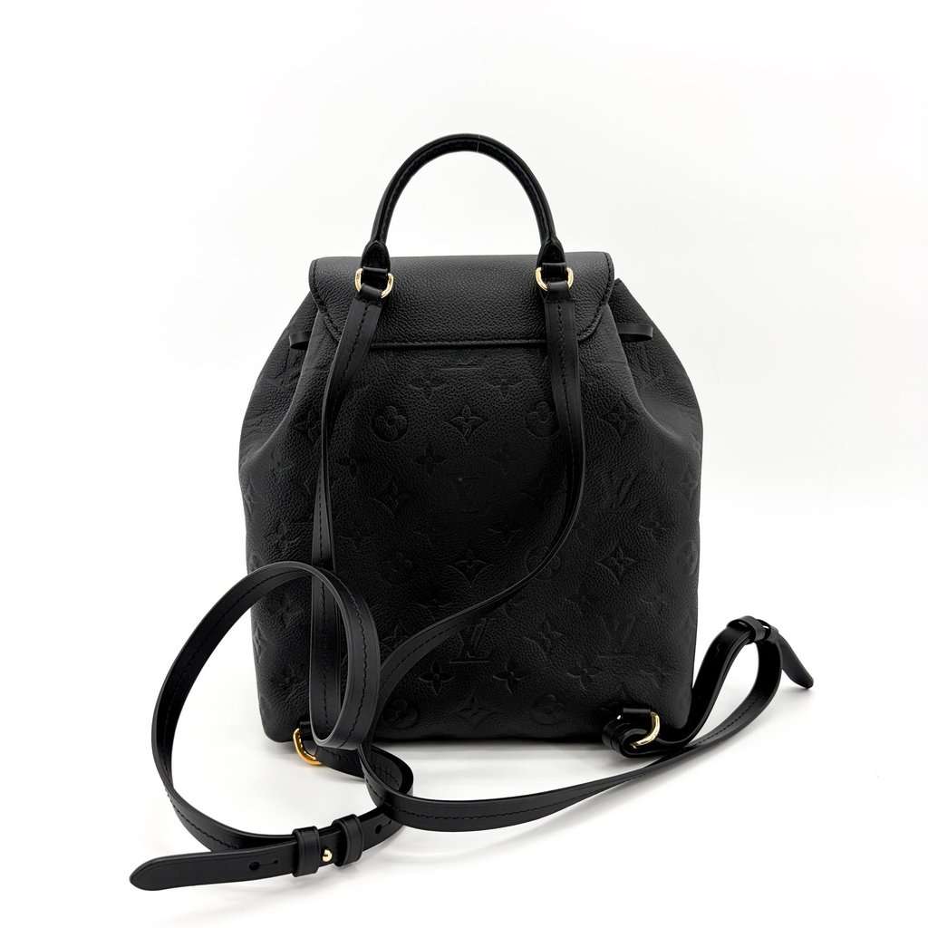 Louis Vuitton Montsouris PM Monogram Empreinte Black Black Leather Very good - Inside View