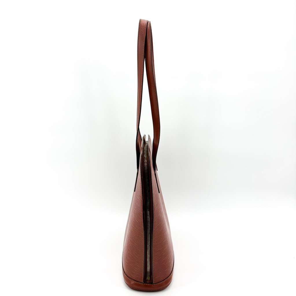 Louis Vuitton Epi Lusac Shoulder Bag Kenya Brown Brown Leather Very good - Inside View