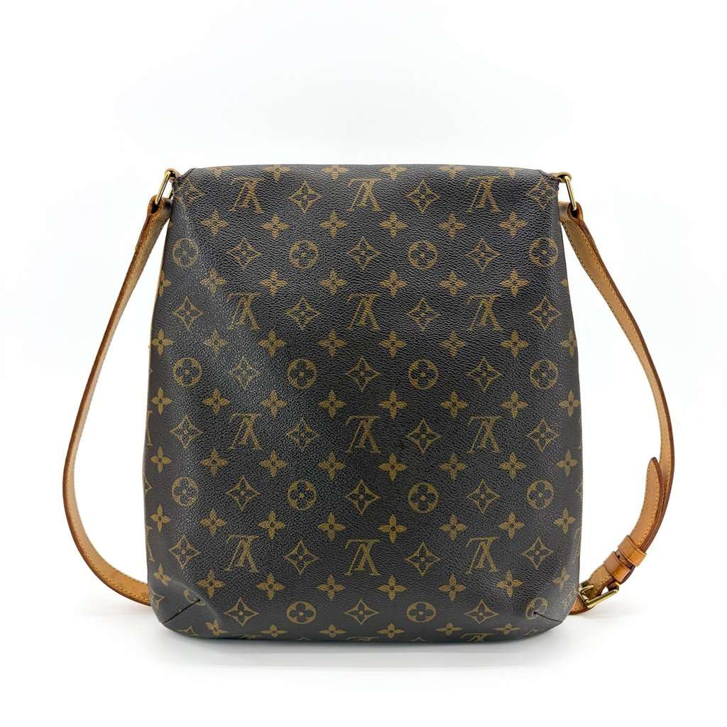 Louis Vuitton Monogram Musette Salsa Long Beige Canvas Fair - Back View