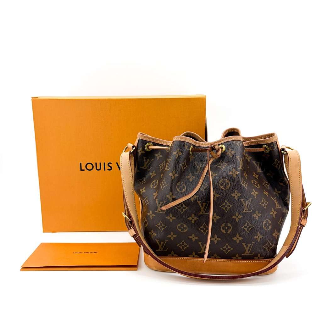Louis Vuitton Monogram Noée Beige Canvas Good - Back View