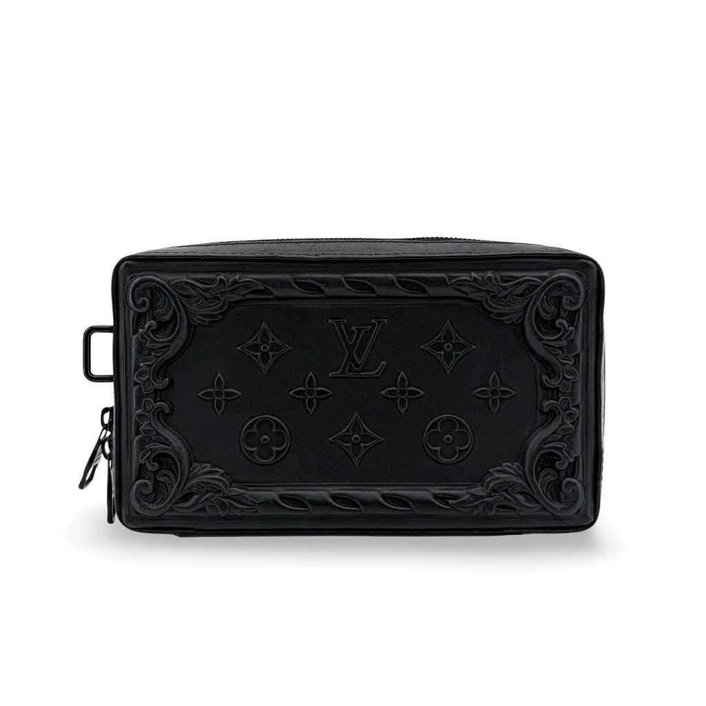 Louis Vuitton Taurong Carved Truth Toilette 25 Black Black Leather Very good - Front View