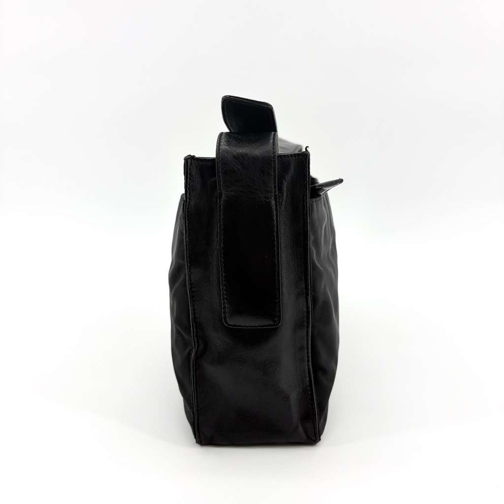 Prada Tessuto Nylon Shoulder Bag Black Black Polyamide Good - Box View
