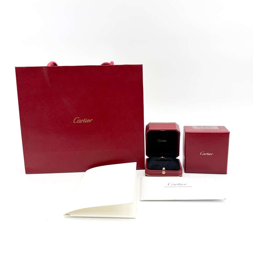 Cartier C de Cartier Wedding Band 18K Yellow Gold 1 Diamond Gold Diamond Very good - Back View