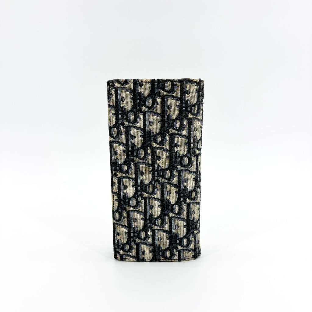 Dior Vertical Long Wallet Beige Black Oblique Jacquard MultiColor Jacquard Very good - Inside View