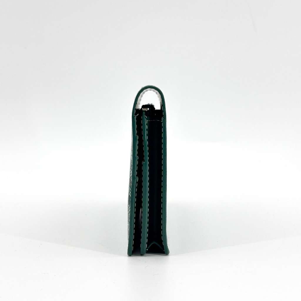 Goyard Richelieu Long Wallet Green Green Canvas Very good - Box View