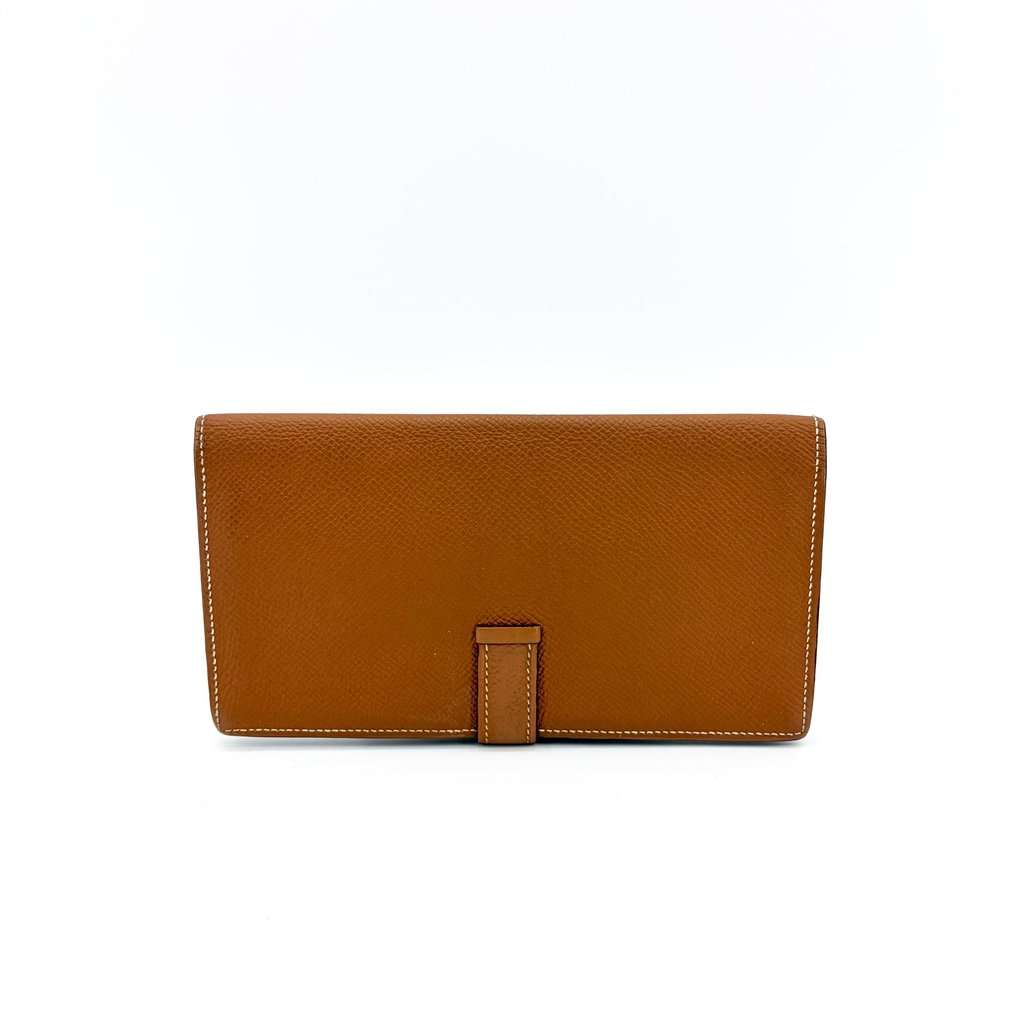 Hermès Beane Soufflé Wallet Gold Epsom Silver Hardware MultiColor Leather Good - Inside View