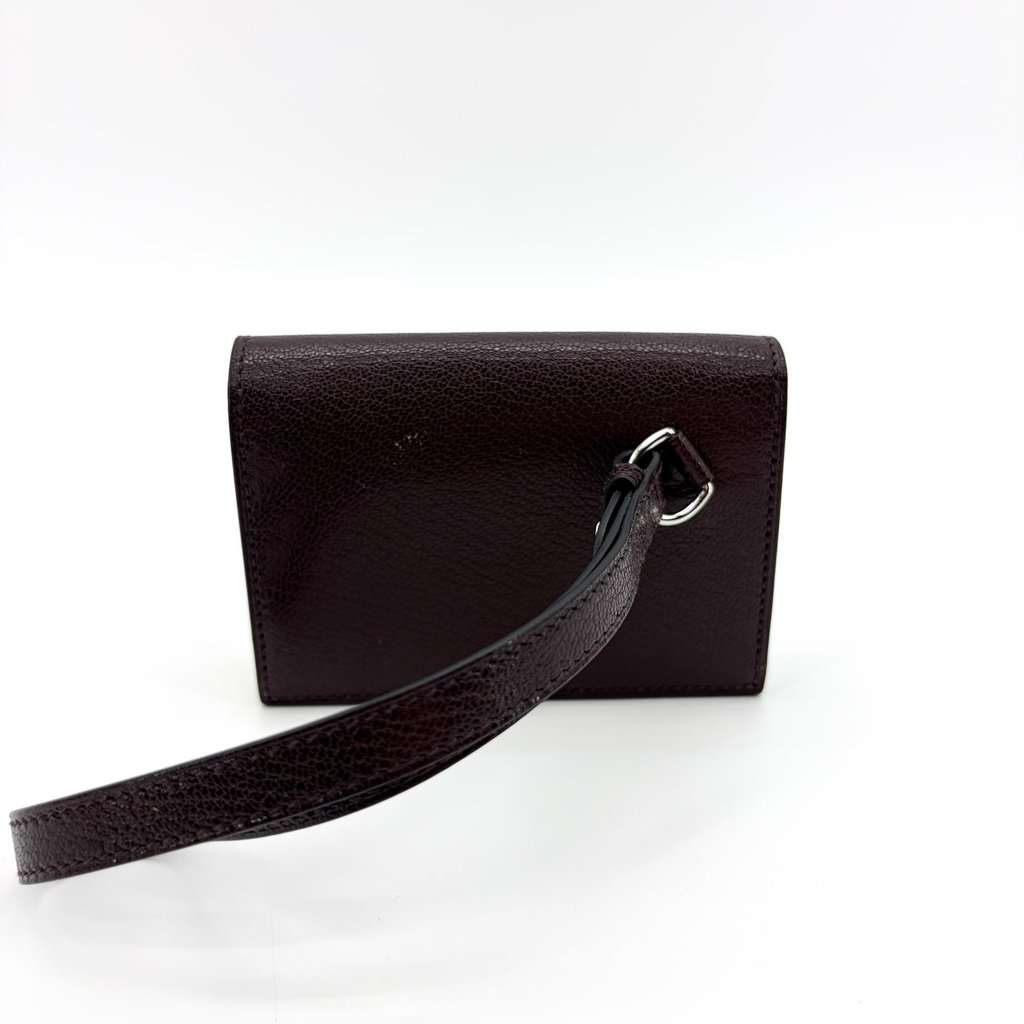 Hermès Kelly Pocket Slim Wallet Goatskin Electrum Hardware Rouge Selie Brown Leather Very good - Inside View